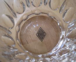 seau a glace en verre de pub Renault vintage 