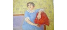 Tableau portrait jeune femme 1930