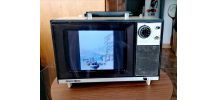 Cadre numérique dans une télévision Vintage 
