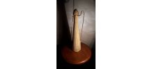 Bouteille scoubidou couleur creme carafe 