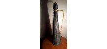Bouteille scoubidou noir carafe 1970. a