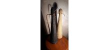 Bouteille scoubidou noir carafe 1970. a