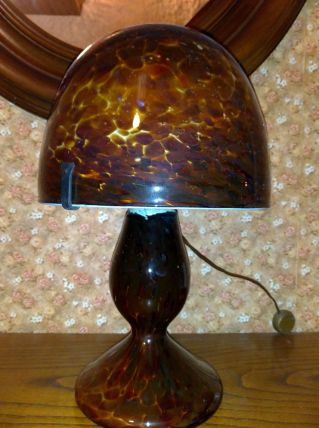 Lampe pâte de verre