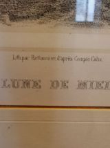 Lithographie "LUNE DE MIEL" 