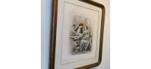 Lithographie "LUNE DE MIEL" 