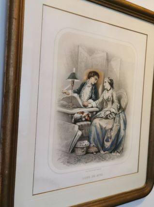 Lithographie "LUNE DE MIEL" 