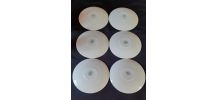 6 soucoupes et 5 tasses Churchill - Staffordshire England