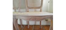 lot de 4 chaises vintage relookées 