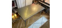 Table Bureau Tolix 55 en acier brut vernis