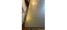 Table Bureau Tolix 55 en acier brut vernis