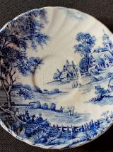 5 soucoupes Ridgway Staffordshire