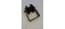 RARE! ISOLATEUR EDF EN VERRE + SUPPORT METAL