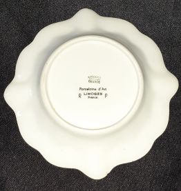 Cendrier en porcelaine de Limoges