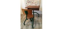 Pupitre bureau d’écolier ancien
