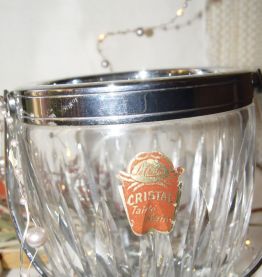 Seau à glaçons en cristal taillé main