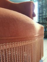 Fauteuil crapaud en velours 