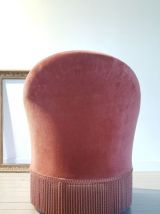 Fauteuil crapaud en velours 