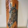  tuile peinte tête cheval - Charente Maritime
