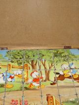 Ancienne boîte de cubes bois