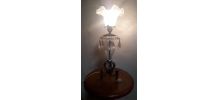 lampe fer forge et cristal  1920  