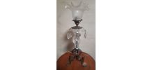 lampe fer forge et cristal  1920  