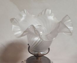 lampe fer forge et cristal  1920  