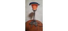 lampe 1930  fer forge tulipe 