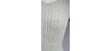 robe en crochet vintage vert pale 