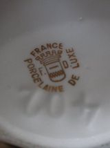 Flacon de toilette, décor WATTEAU - Porcelaine de Luxe