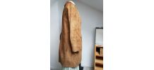 manteau marron clair en peau  T 38 vintage