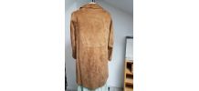 manteau marron clair en peau  T 38 vintage