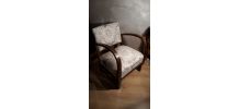 fauteuil art déco en tissus bridge 