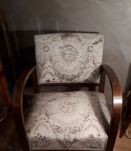 fauteuil art déco en tissus bridge 