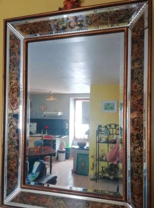 Miroir à pare closes Art Déco années 50
