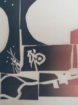 Lithographie de V. Rougié épreuve d'essais 1973
