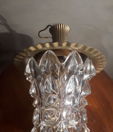 suspension baladeuse or et verre  1950 a 70  