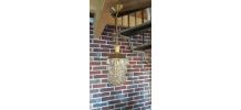 suspension baladeuse or et verre  1950 a 70  