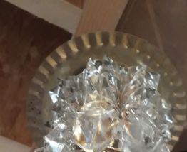 suspension baladeuse or et verre  1950 a 70  