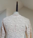 gilet en crochet beige
