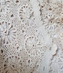 gilet en crochet beige