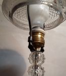 lampe cristal verre transluside de 1960 a70s