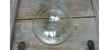 Vase boule ancien en verre soufflé