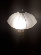 lampe bronze laiton belle patine  (  mini lampadaire)  1940 