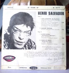 45 tours Henri Salvador (Zorro est arrivé !)