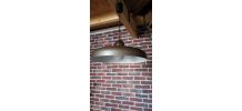 suspension   1970  vintage brun  mat et chr
