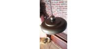 suspension   1970  vintage brun  mat et chr