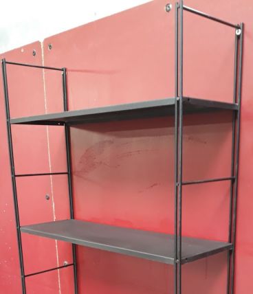 etagere tomado tole noir mat strig 1970    