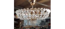 lustre cristal a pampilles 40cm  ,  1970    ,6