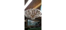 lustre cristal a pampilles 40cm  ,  1970    ,6