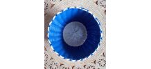 Joli cache pot en scoubidou - Années 60/70